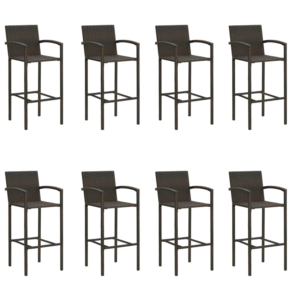 Set Bar da Giardino 9 pz Marrone 3068019