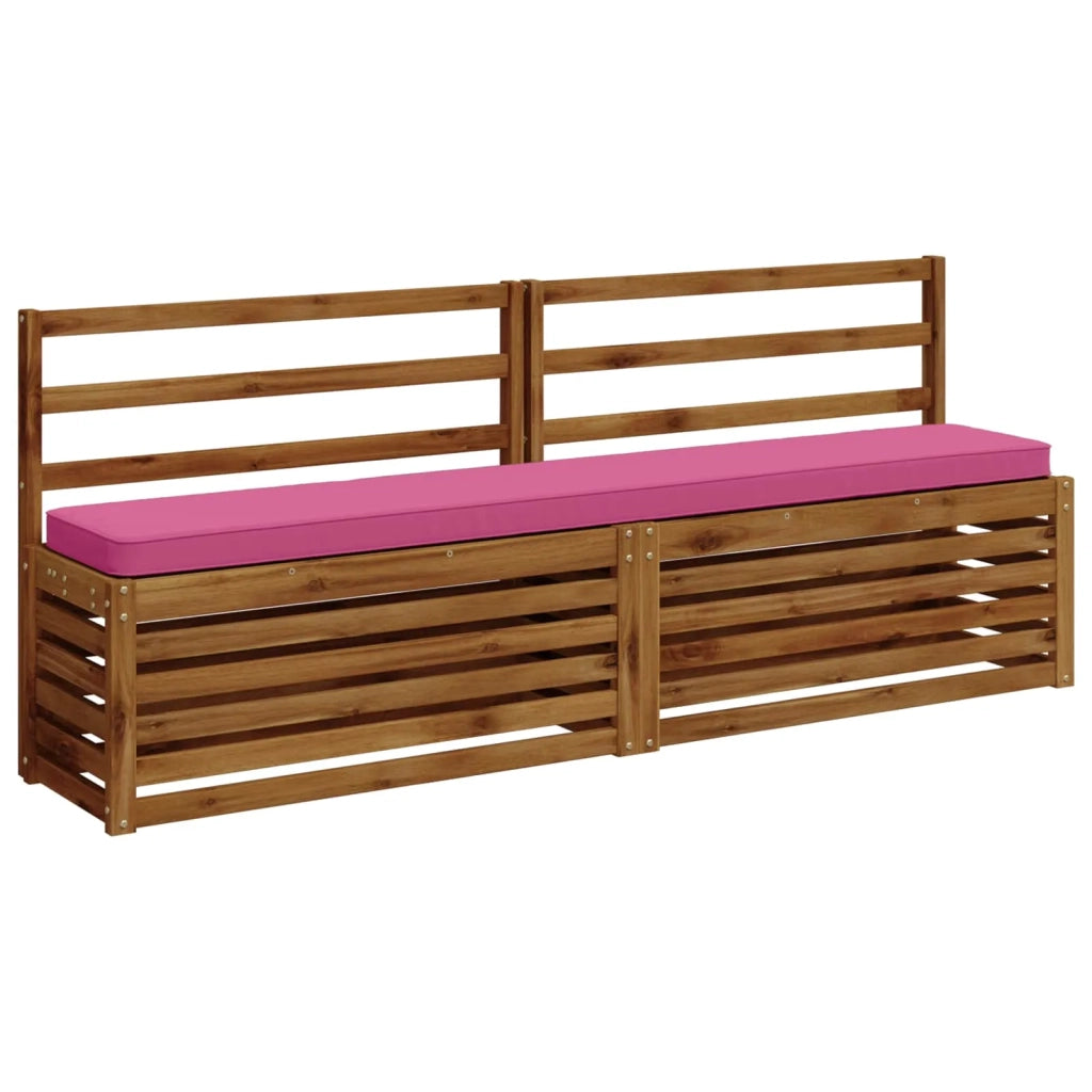 Cuscini per Panchina a 2 Pezzi VUGHT 2 pcs 100% Poliestere Rosa 950927