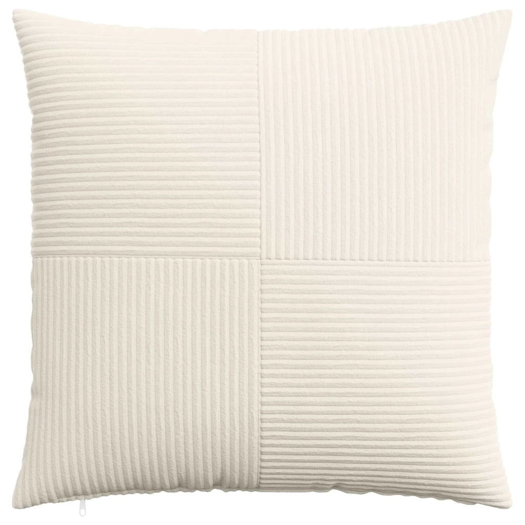 Federa 6 pcs ALMELO Crema 55 x 55 cm corduroy 915306