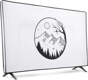 Hoes compatibile con TV 49-50" - Copertura protettiva per televisore - Schermo a doppia protezione per TV in nero/bianco - 3x3