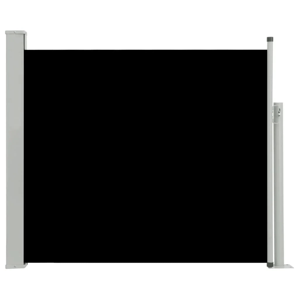 Tenda da sole laterale retrattile/schermo privacy per patio giardino terrazza balcone 100 x 300 cm nero 02_0007186