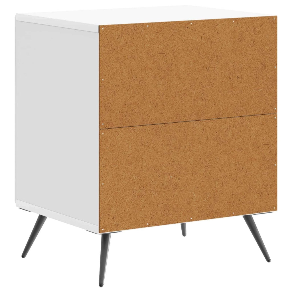 Armadio da Notte Bianco Lucido 43 x 34,5 x 50 cm 895493