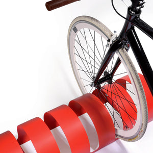 Rastelliera Portabici 5 Posti in Ferro 90x30x23 cm Belfer Bike Rack 42/PB Ruggine