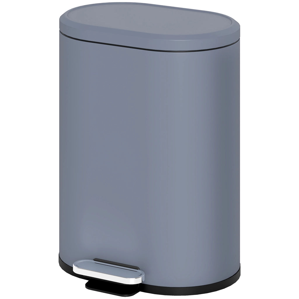 Pattumiera Cucina 6L ¨C zephmum ¨C Grigio 24.5x21.5x29.5cm