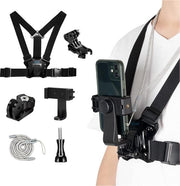 Kit di Supporto per Camera da Spalla Universale con Accessori per Schiena