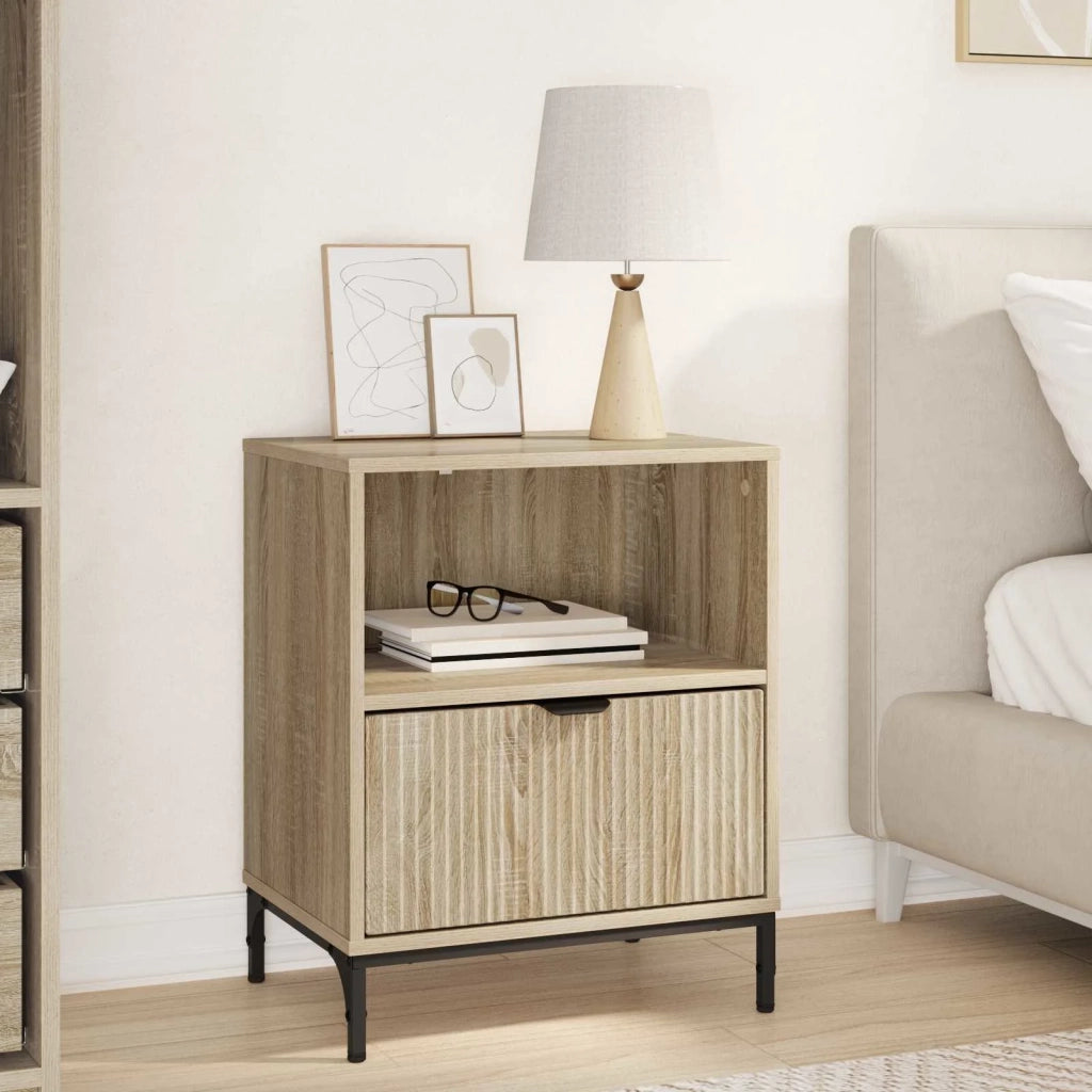 Armadio da Notte con cassetto rovere sonoma 49 x 36 x 61 cm 883478