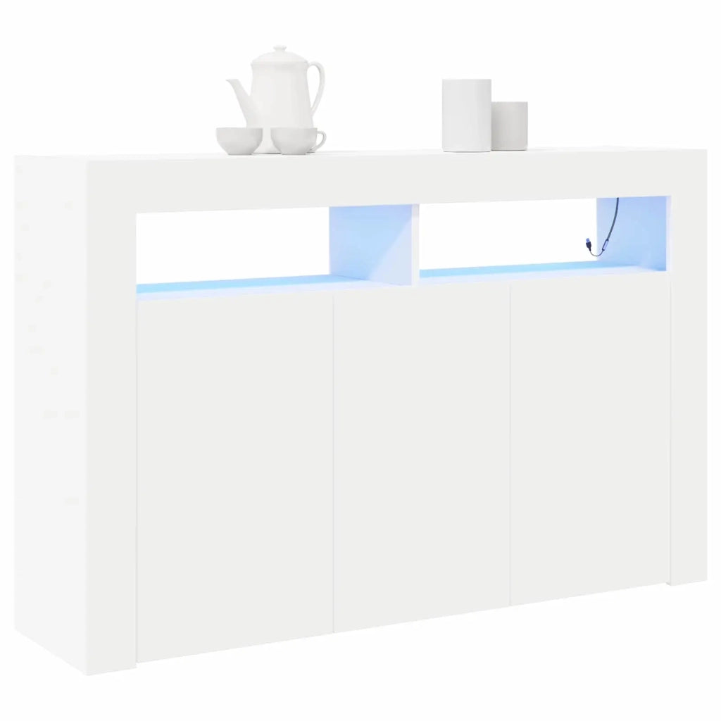 Credenza | Madia | Buffet da pranzo | Armadio da pranzo Bianco 116 x 30 x 75 cm Legno multistrato