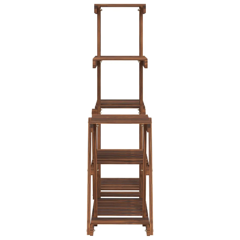 Portafiori-Supporto per Piante-Rastrelliera per Fiori 95x25x96 cm in Legno Massello di Abete 116348