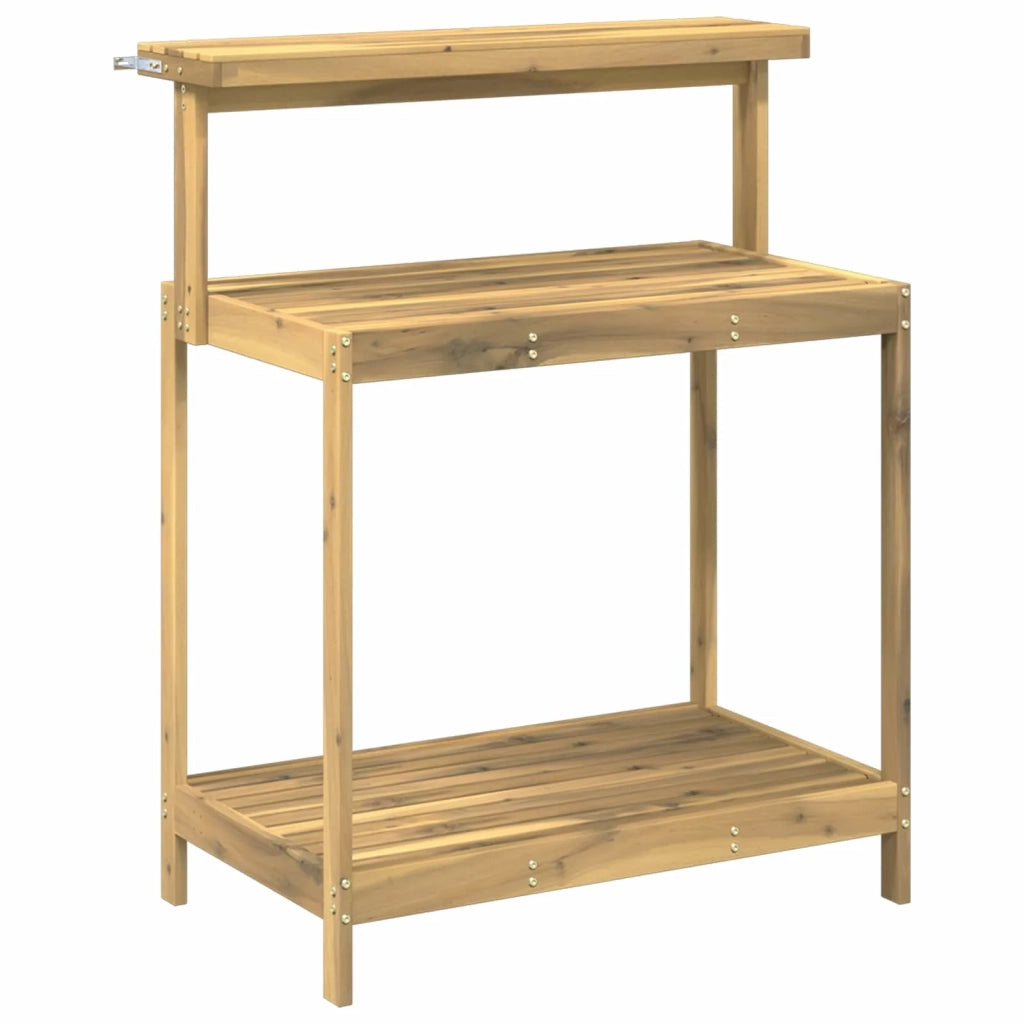 Banco da Giardinaggio Esterno 86,5 x 48,5 x 106 cm Bianco 903085