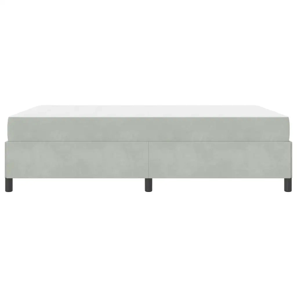 vidaXL Struttura del letto Grigio chiaro e Grigio 140 x 190 cm Velluto