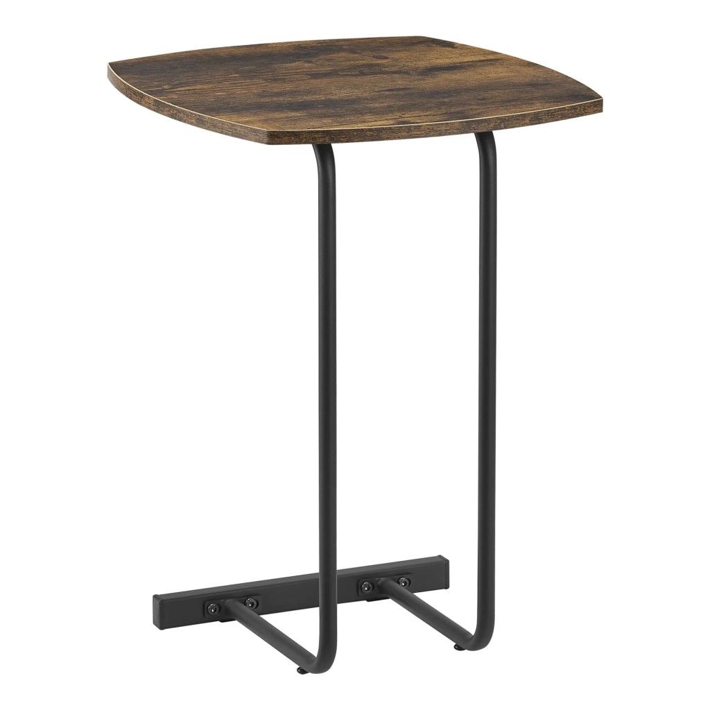Tavolino laterale 55 x 40 x 40 cm effetto legno scuro 03_0008668