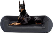 Letto per cani, Bancopassaggio per cani, Cuscino per cani, Cappotto per cani Rimosso e lavabile, Grigio scuro, 120 x 90 x 30 cm