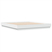 Letto matrimoniale | Letto per adulti | Giroletto Bianco 180x200 cm in Legno Multistrato