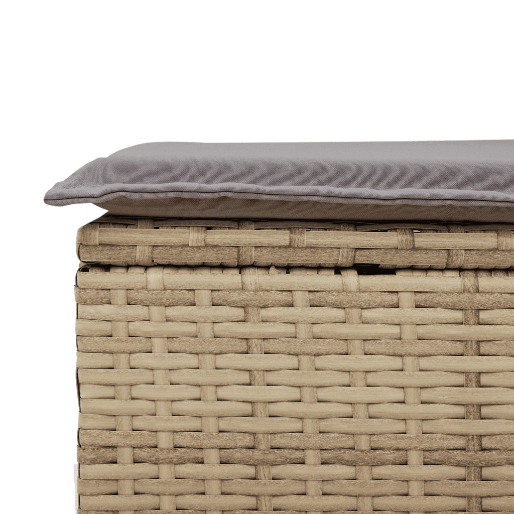 Set Divani da Giardino 7 pz con Cuscini Beige in Polyrattan 3259959