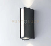 APPLIQUE TRIEMISSIONE LED RAY ANTRACITE 14W 1490LM CCT 3000K / 4000K IP54 8,5X7,8X20CM