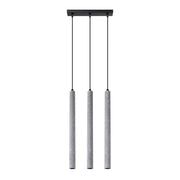 Lampada sospensione VELINO tripla cemento grigio 3xG9