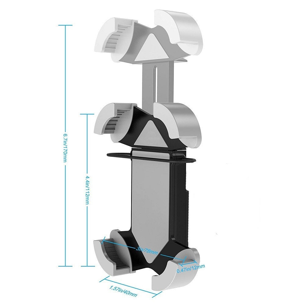 Trade Shop - Porta Cellulare Per Bicicletta Manubrio Supporto Smartphone Rotante 360° Max 5,5" -