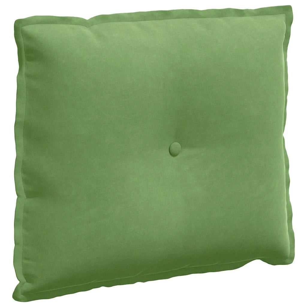 Cuscino per Schiena | Cuscino dorsale Verde chiaro 60 x 50 cm Tessuto in Cords