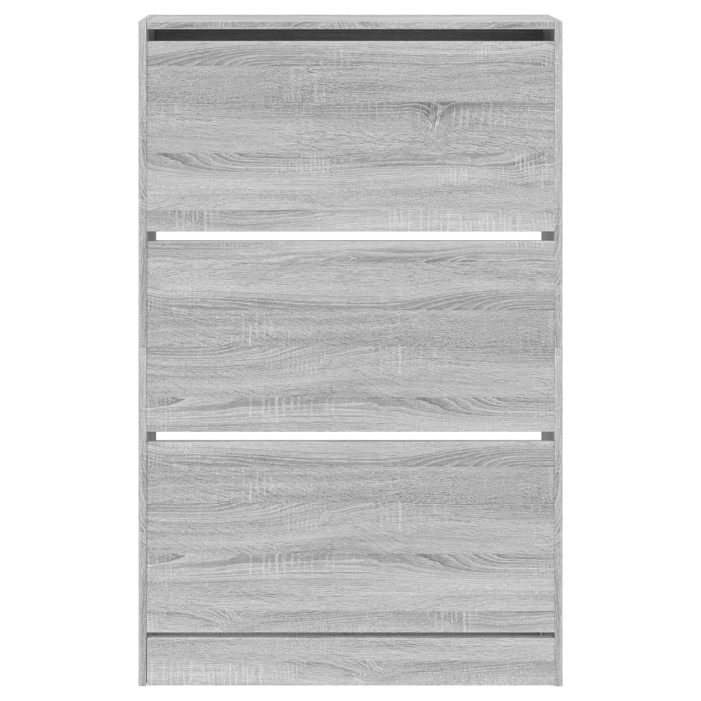 Scarpiera Sonoma 80 x 21 x 125,5 cm legno ingegnerizzato grigio 02_0043432