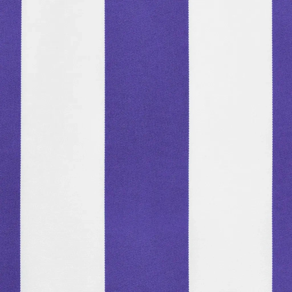 Tessuto Ricambio per Mantovana Tenda Righe Blu e Bianche 4,5 m 367747