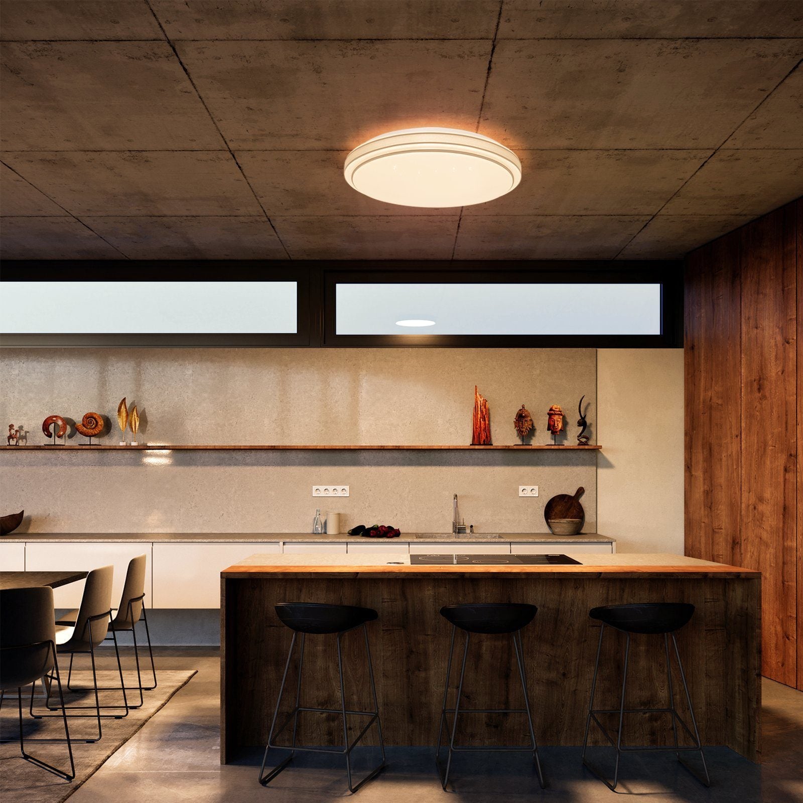 ZMH Lampada da soffitto a LED per soggiorno, Lampada da soffitto a stella, Lampada da soffitto moderna per corridoio