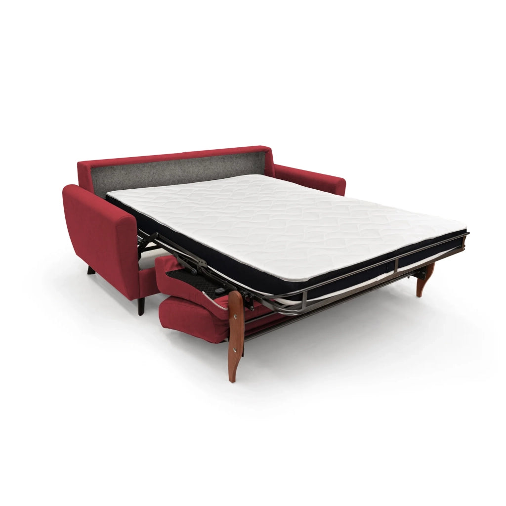 Callisto Divano letto matrimoniale 208 cm rosso