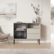 Madia Caravino, Credenza 2 Cassetti, 100x40x80h cm Beige