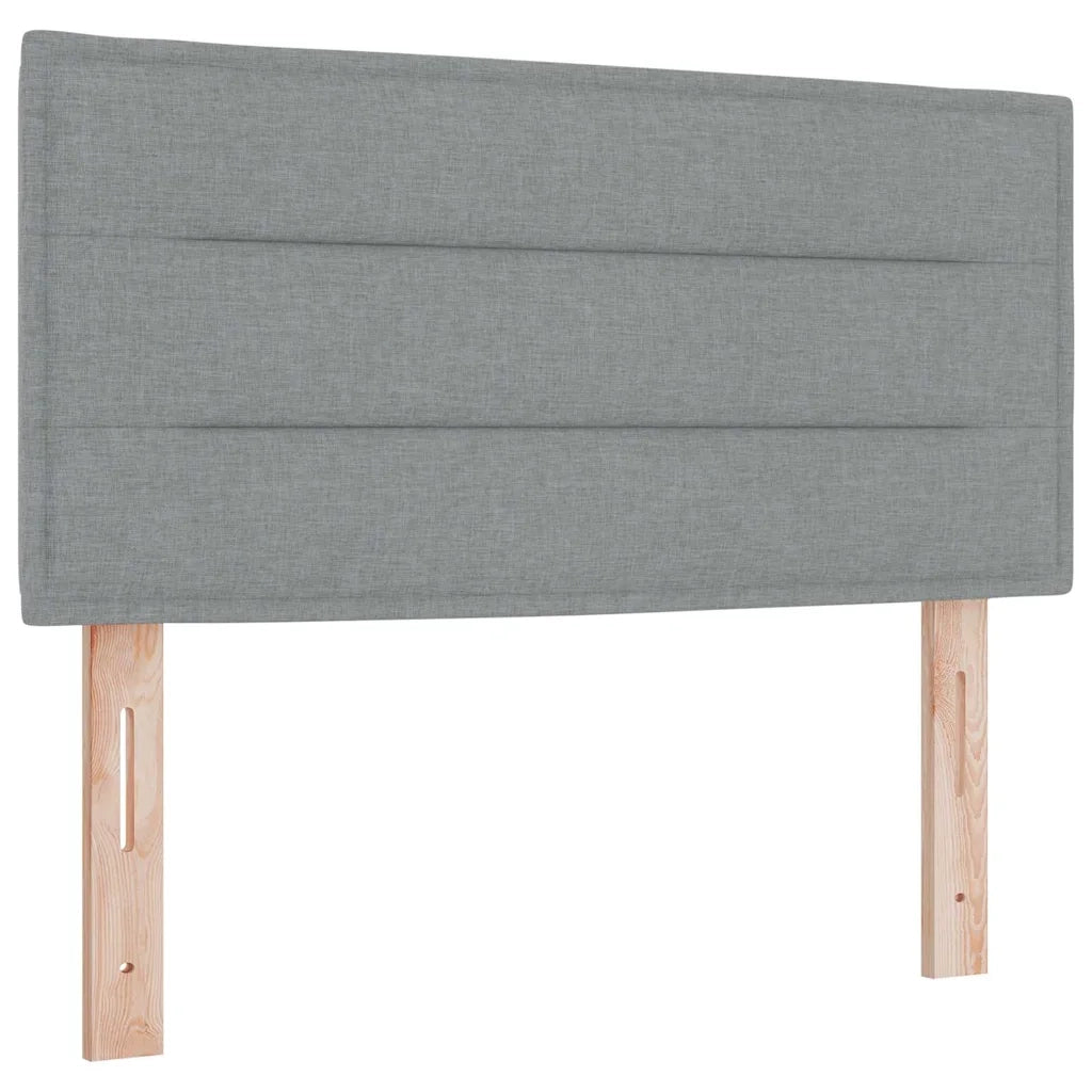 Letto a molle con cuscino Grigio chiaro 80 x 200 cm Tessuto 3338797