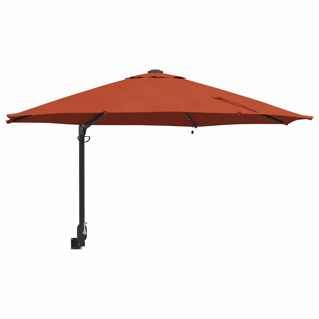 Ombrello da giardino-Ombrellone da spiaggia Terracotta 248 x 248 x 148 cm 861659