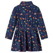 Abito da Bambina a Maniche Lunghe Blu Marino 140 CFW4486535