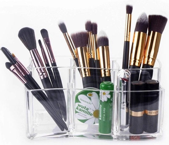 Organizzatore cosmetico, contenitori in acrilico per pennelli di trucco 2