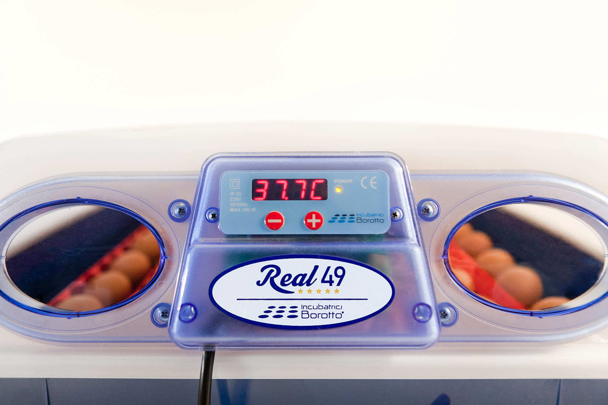 Incubatrice per Uova e Umidificatore Automatico Borotto Real 49 Expert