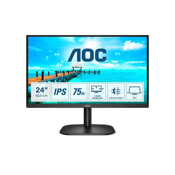 Aoc b2 24b2xda led display 60,5 cm (23.8") 1920 x 1080 pixel full hd nero