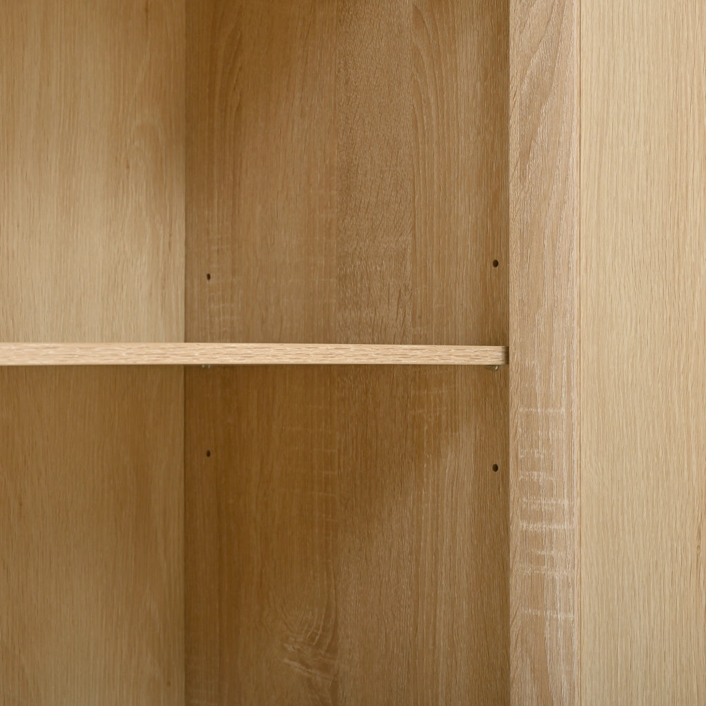 Armadio con Specchio e Appendiabiti ¨C MINIMAL ¨C Bianco, 2 Ante, Cassetti