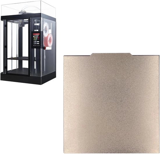 Piastra di costruzione doppia faccia - 332x340mm - Piastra di raffreddamento magnetica e flessibile - Piastra di pressione PEI - Resistente alle abrasioni - Resistente alle alte temperature fino a 200℃ - Piastra di stampa 3D