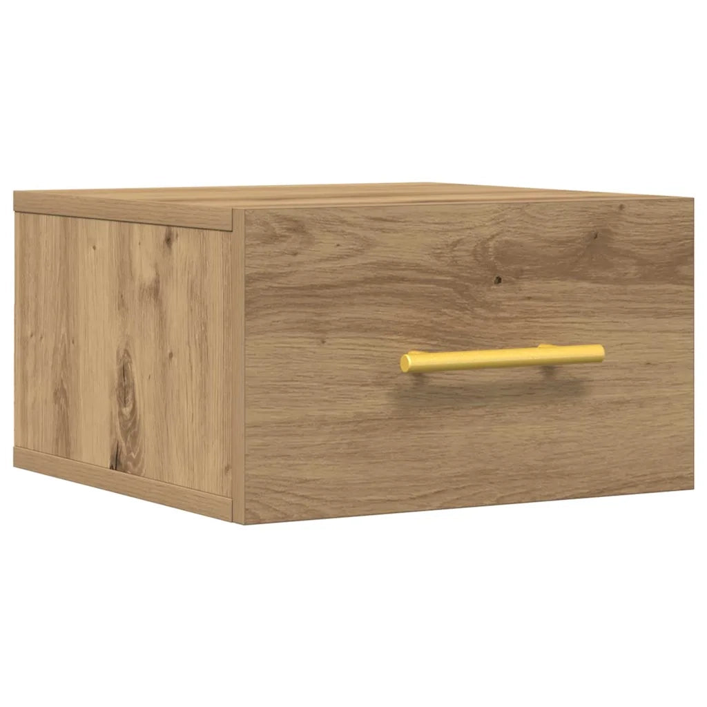 Comodino | Armadio da Notte | Mobiletto da notte Rovere artigianale 35 x 35 x 20 cm