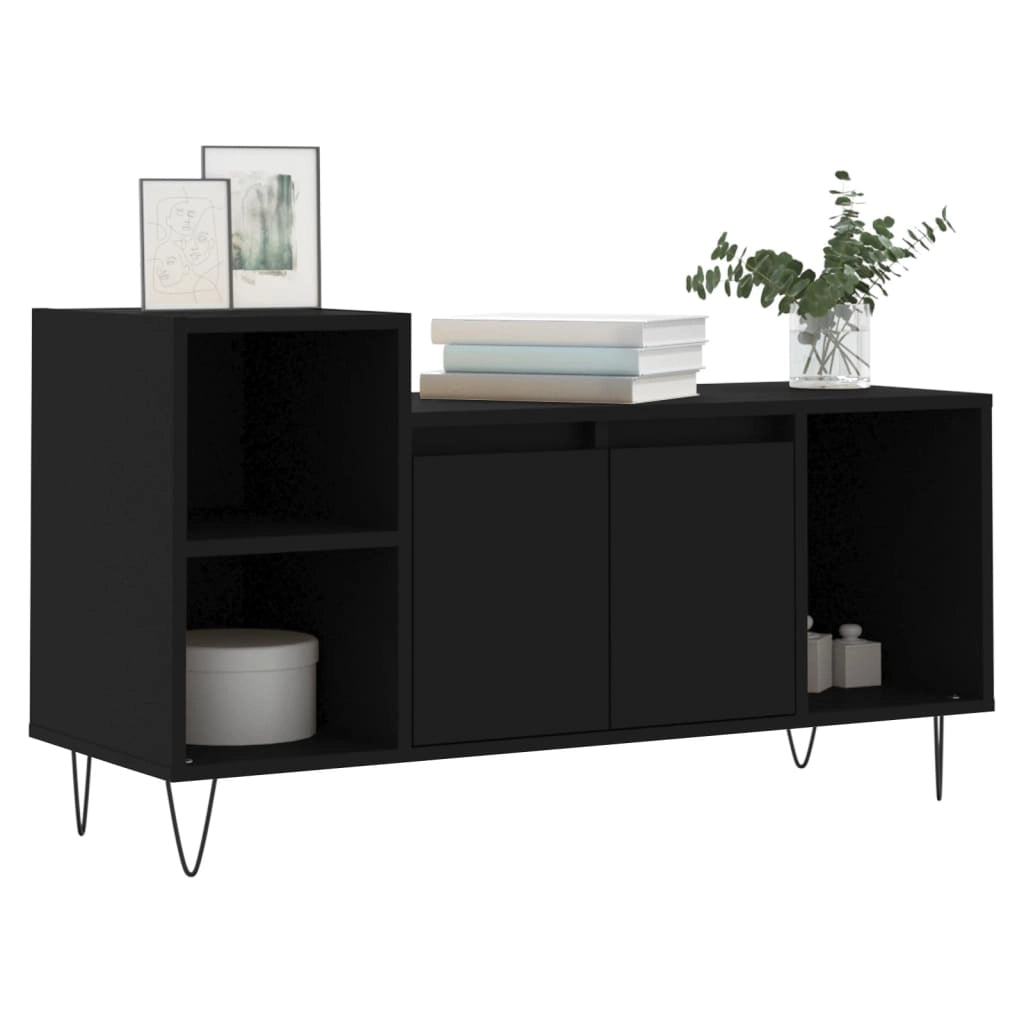 Mobile Porta TV Nero 100x35x55 cm in Legno Multistratocod mxl 126454