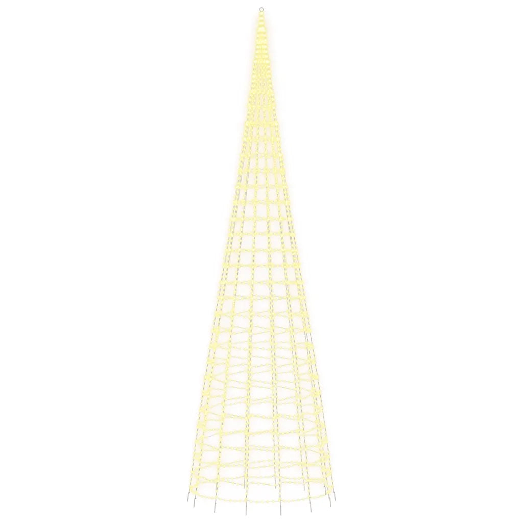 Albero di Natale a LED 3000 LED Bianco Caldo 800 cm 358120