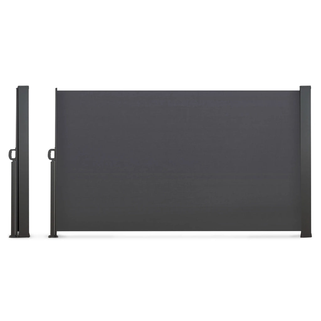 IDMarket - Tenda sole laterale retrattile 180 x 400 cm grigio antracite
