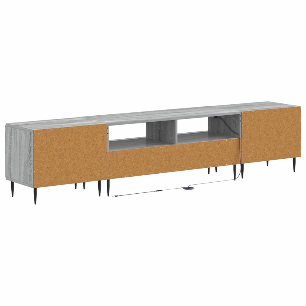 Mobile TV LED a 5 pezzi Sonoma grigio Legno ingegnerizzato 3416523