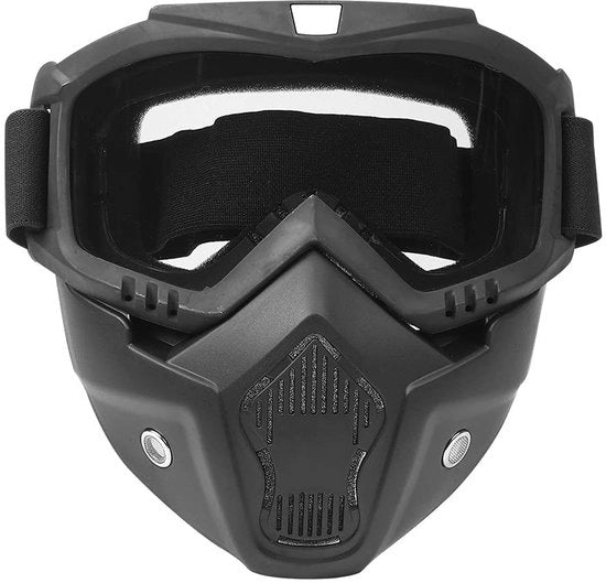 Casco Motoristico con Visiera Rimosibile - Cintura Elastica Alta - Struttura Resistente - Lente Anti-UV - Supporto Comodo - Lente a Alta Definizione - Casco per Motociclisti