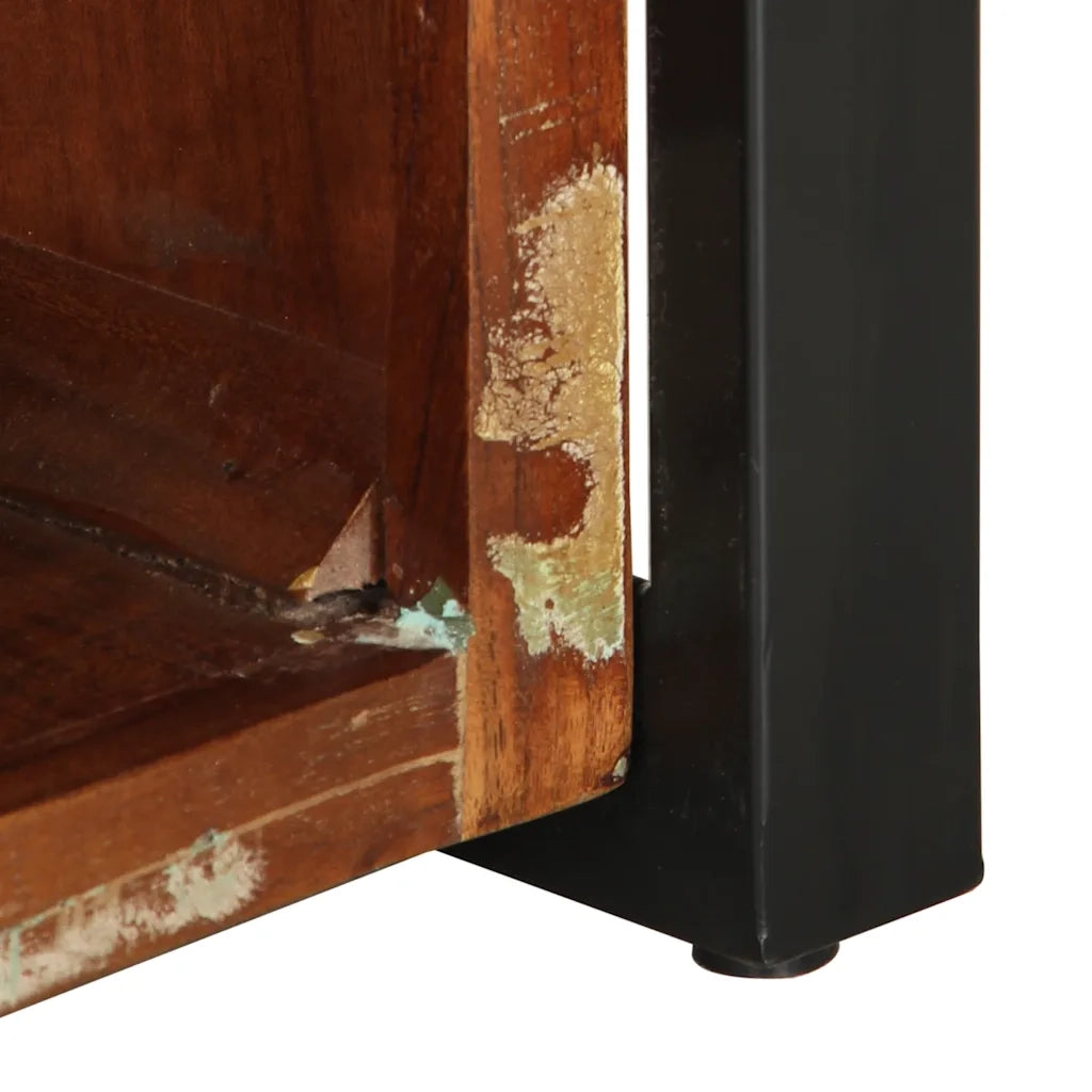 Tavolino Salotto Multicolore 90x50x36cm Legno Massello Recupero 4013554