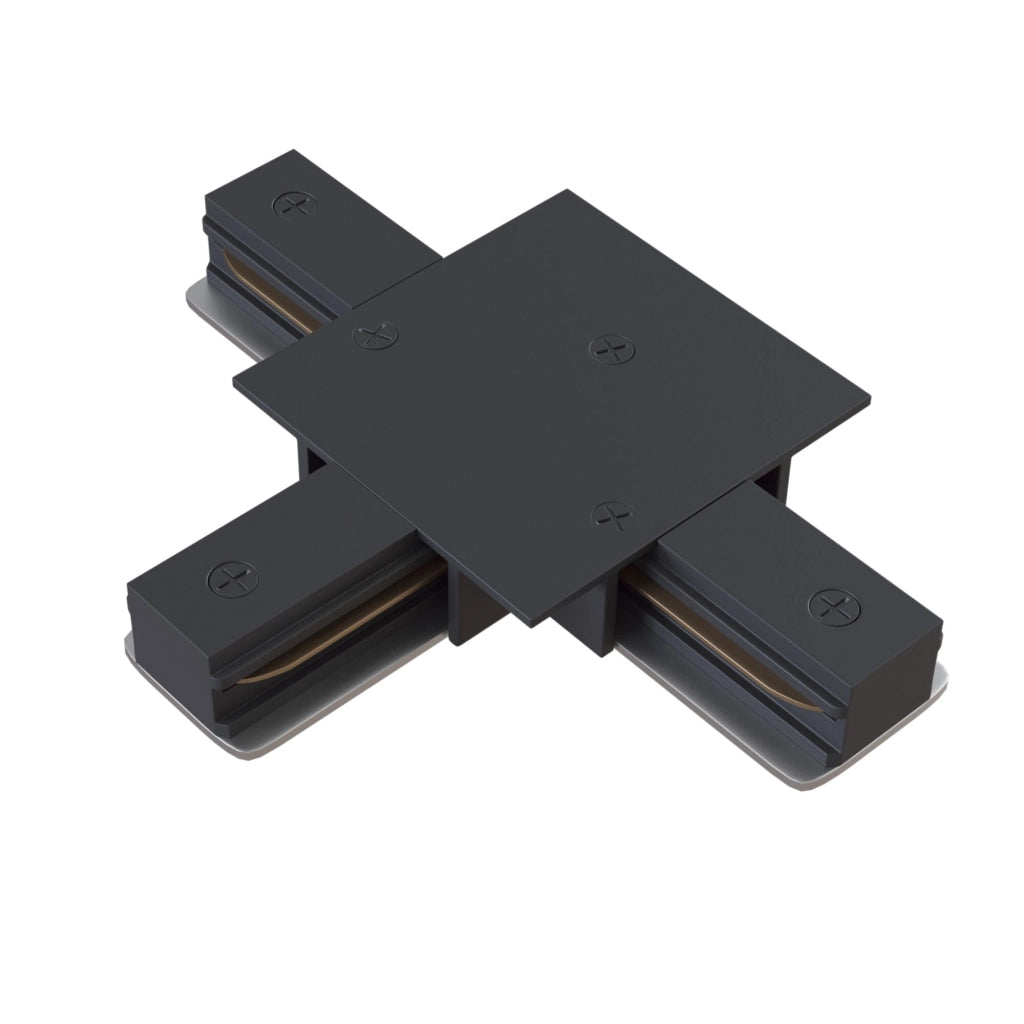 Connettore a T per Sistema Illuminazione a Binario Monofase Nero