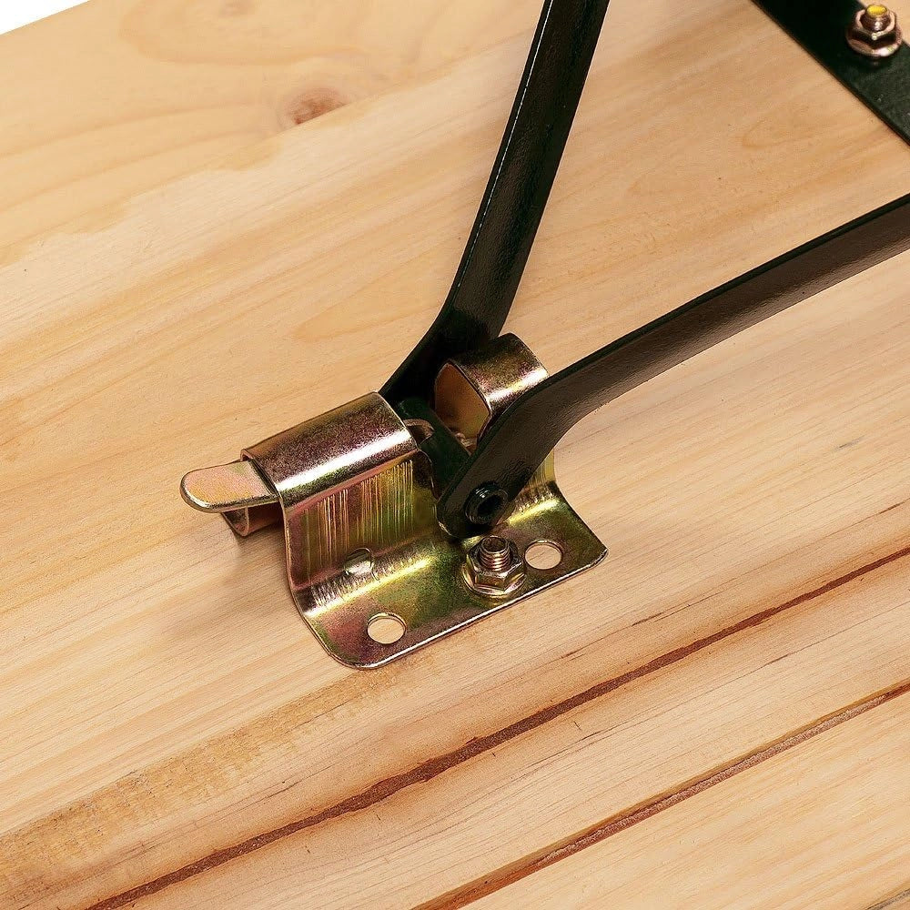 Deuba Tavolo da Birreria alto da bar pieghevole legno 170cm altezza regolabile con foro ombrellone