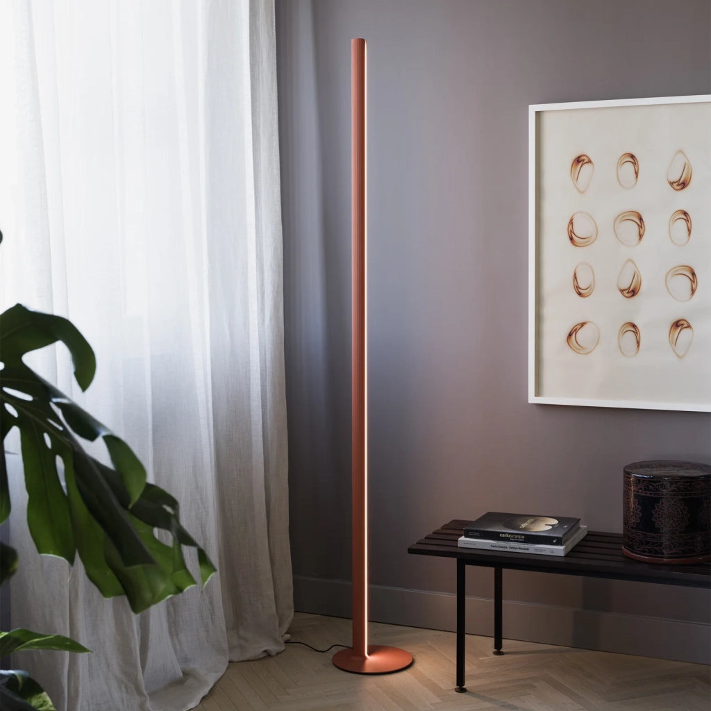 Lampada Da Terra DORICA LED 50W Luce Calda 3000K Blu Ideal Lux
