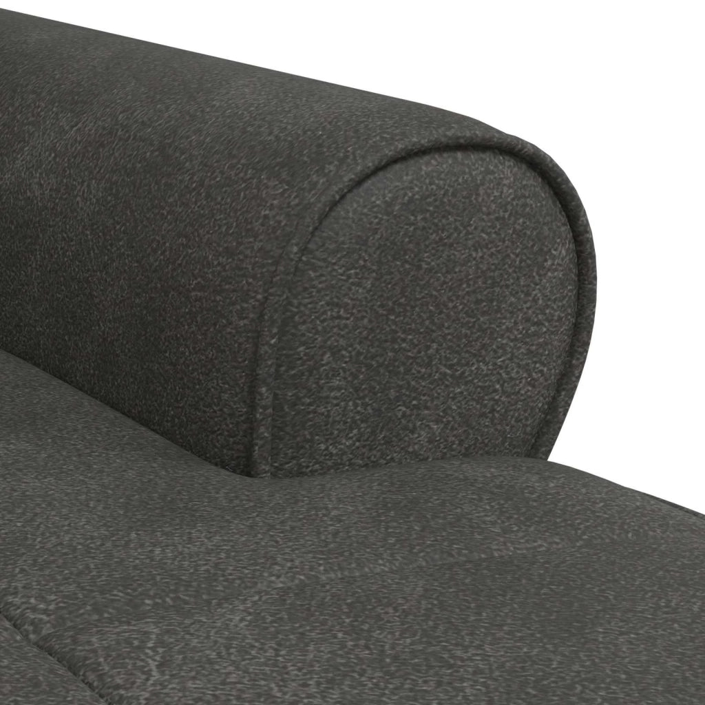 Chaise Lounge con cuscino Nero 91 x 157 x 91 cm Pelle Sintetica 42022917