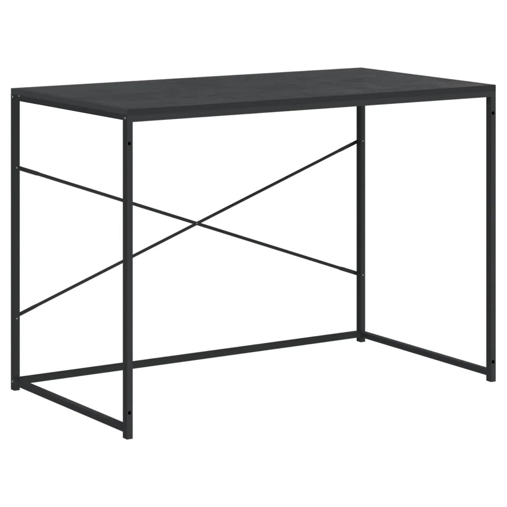Scrivania per Computer Nera 110x60x70 cm in Legno Multistrato 30208