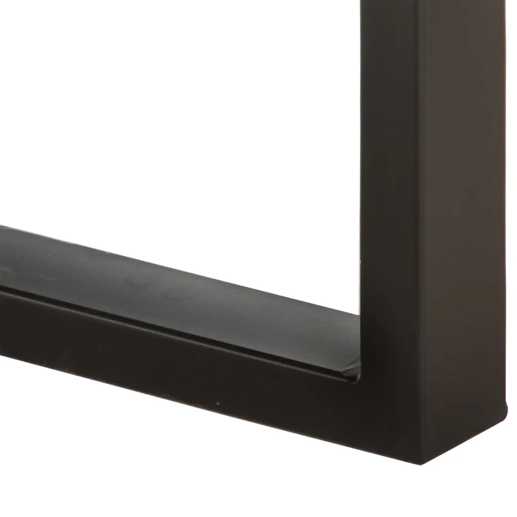 Panca 110 cm in Legno Massello di Mango e Acciaio 286460