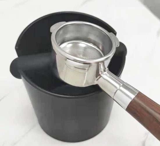 Contenitore in acciaio inossidabile per bocconi di caffè e tè con maniglia ripiegabile - 12,5 cm