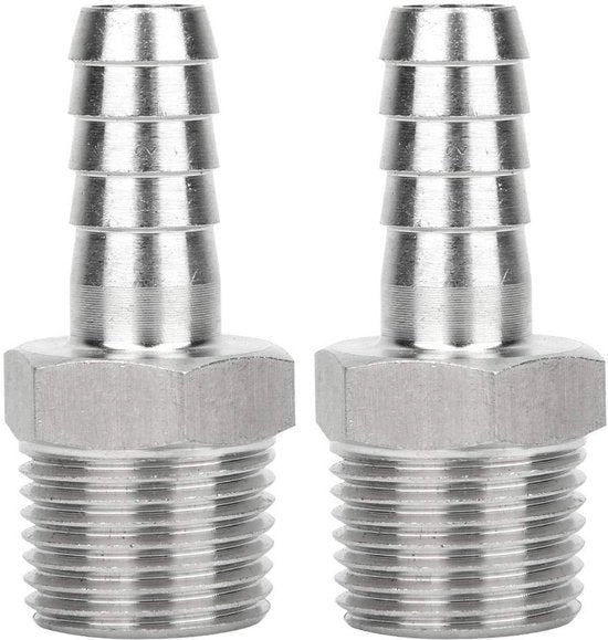 Connessione rapida in acciaio inossidabile 304 - connettore BSPT/G - vite esterna metrica - resistente a alta temperatura e pressione - anticorrosione - connessione rapida